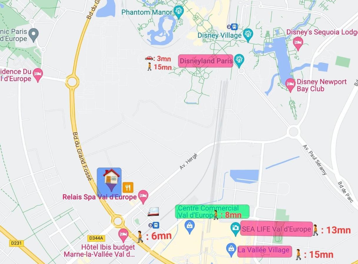 Appartamento Anvi Dream Paris Disney Chessy  Esterno foto